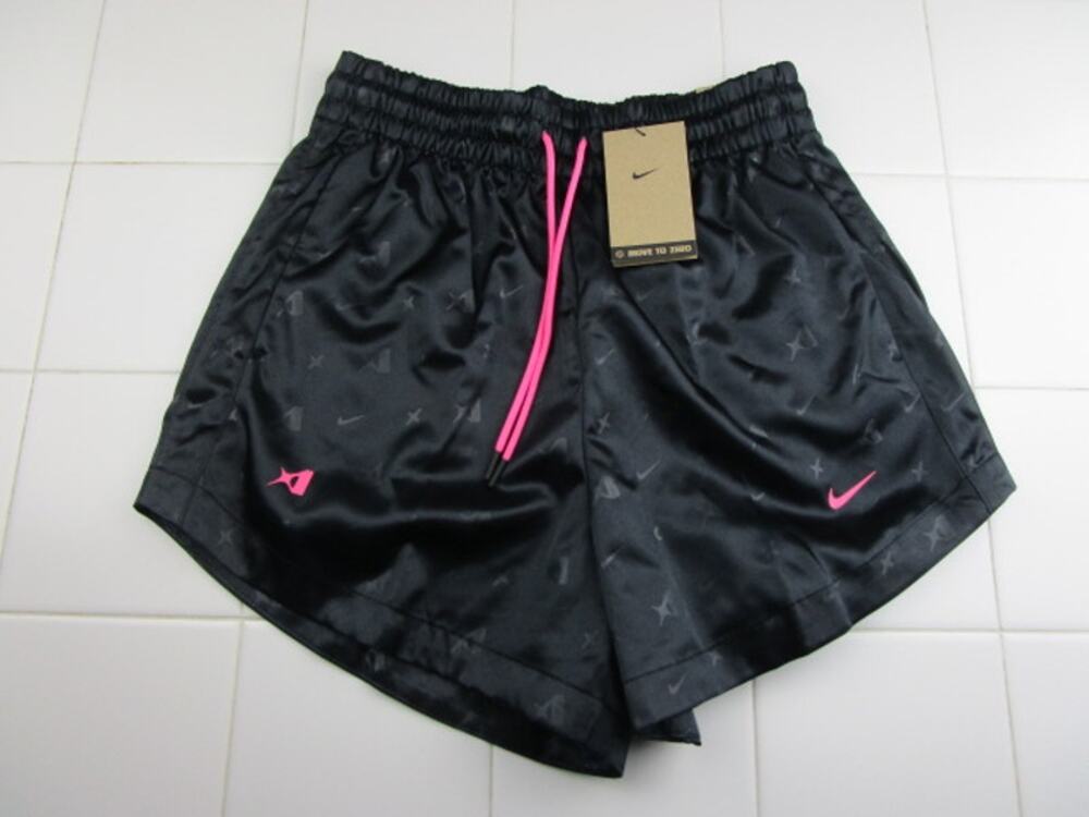 Nike Aja Wilson Signature Satin Basketball Shorts Black Women's Small HM7710-010